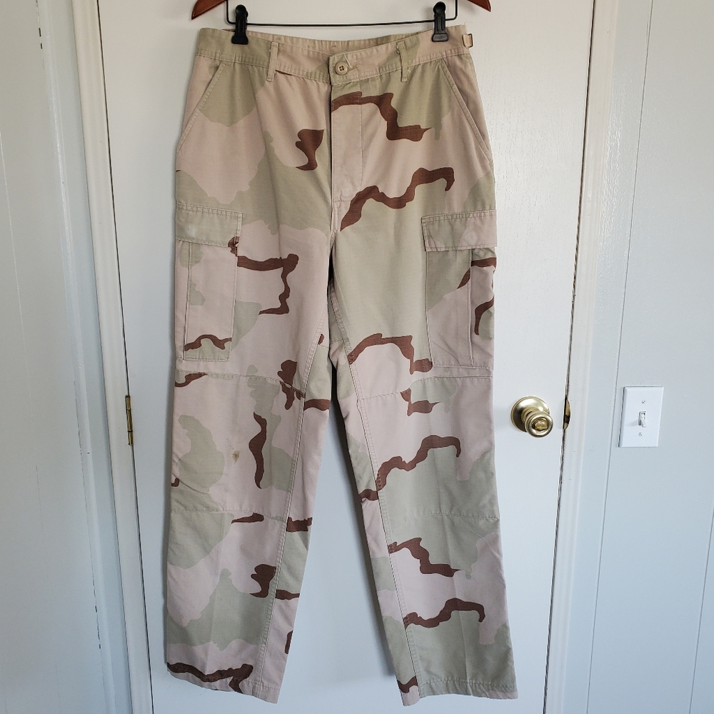 Army Fatigue Pants Men's M Long Brown Tan